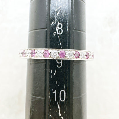 Tiffany & Co Legacy Full Eternity Diamond Platinum Ring — view 7