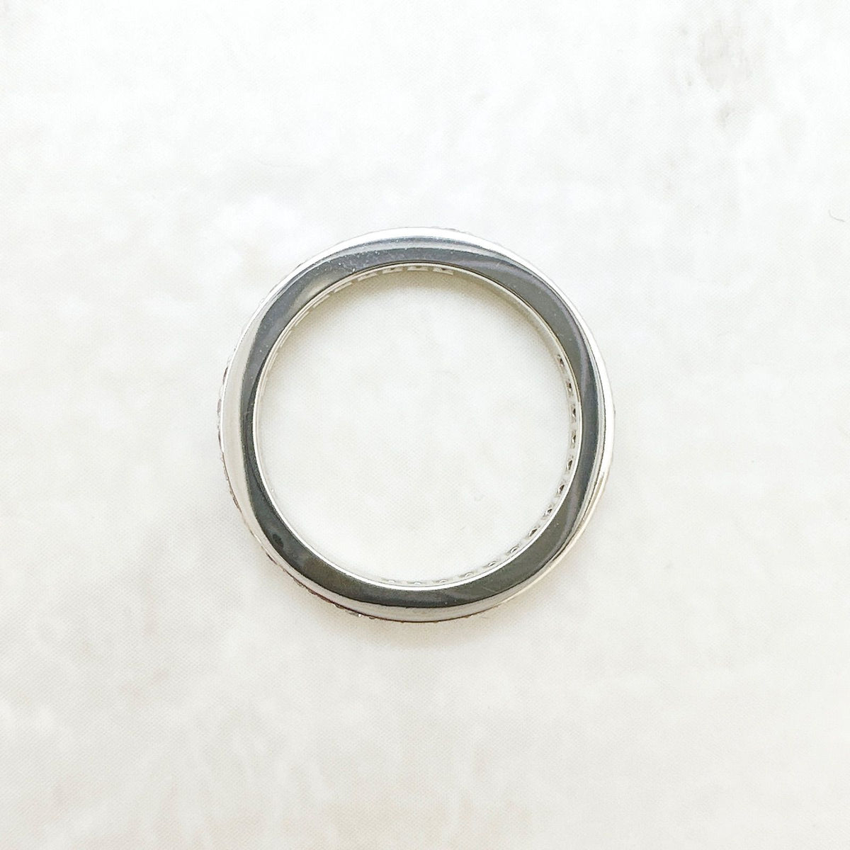 Tiffany & Co Legacy Full Eternity Diamond Platinum Ring — view 5