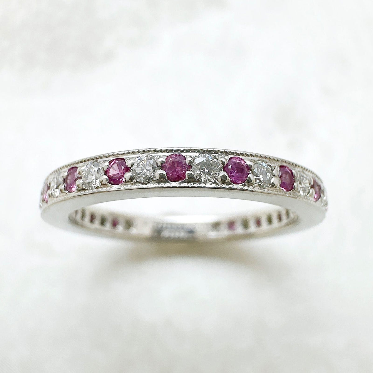 Tiffany & Co Legacy Full Eternity Diamond Platinum Ring — view 3