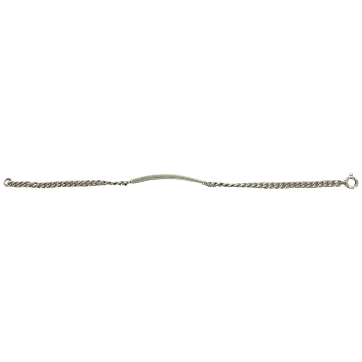 Tiffany & Co Vintage ID Bracelet 925 Sterling Silver Chain Bangle — view 6