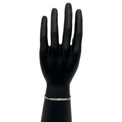 Tiffany & Co Vintage ID Bracelet 925 Sterling Silver Chain Bangle — view 2
