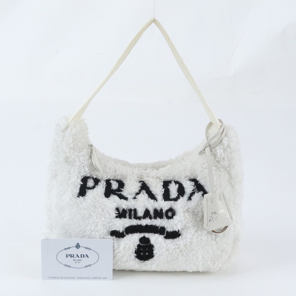 Prada Included Re Edition Terry Mini Leather Shoulder Bag