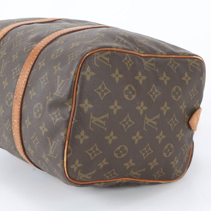 Louis Vuitton Monogram Sac Souple 35 Leather Boston Bag Tote Carry — view 4