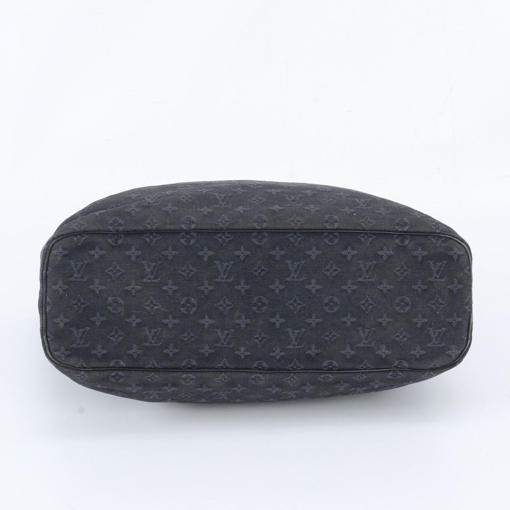 Louis Vuitton Monogram Mini Lucille GM Blue Leather Tote Bag Shoulder — view 6