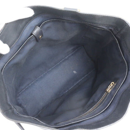 Louis Vuitton Monogram Mini Lucille GM Blue Leather Tote Bag Shoulder — view 7