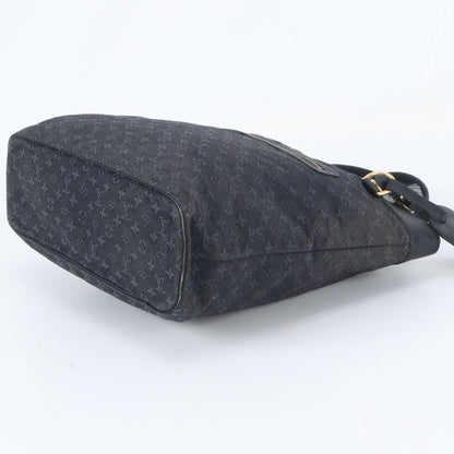 Louis Vuitton Monogram Mini Lucille GM Blue Leather Tote Bag Shoulder — view 4