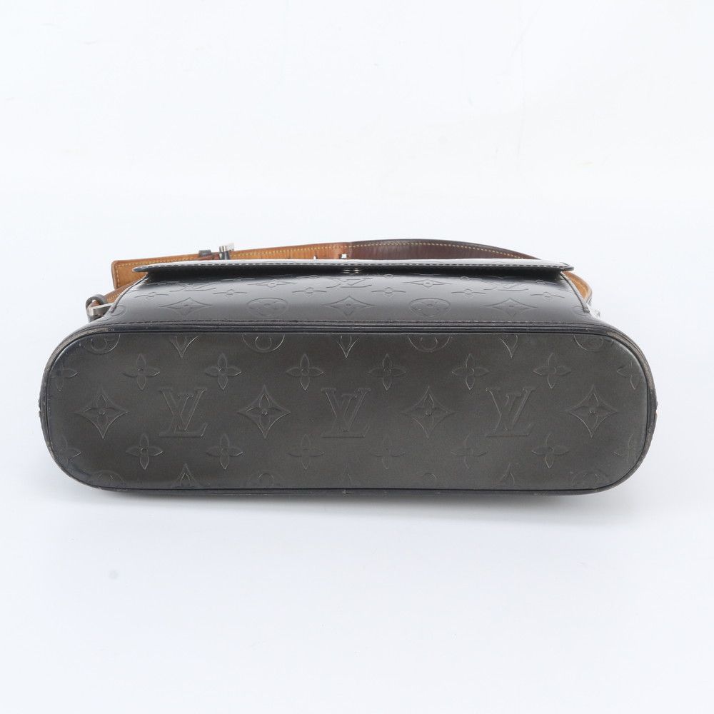 Louis Vuitton Monogram Matte Alston Leather Shoulder Bag Tote Handbag — view 6