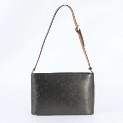 Louis Vuitton Monogram Matte Alston Leather Shoulder Bag Tote Handbag — view 3