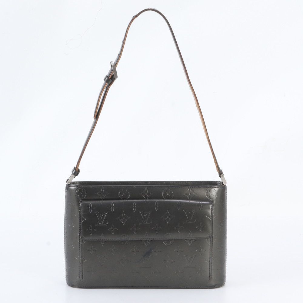 Louis Vuitton Monogram Matte Alston Leather Shoulder Bag Tote Handbag