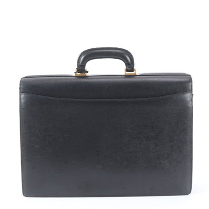 Loewe Anagram Leather Business Document Briefcase Black — view 3