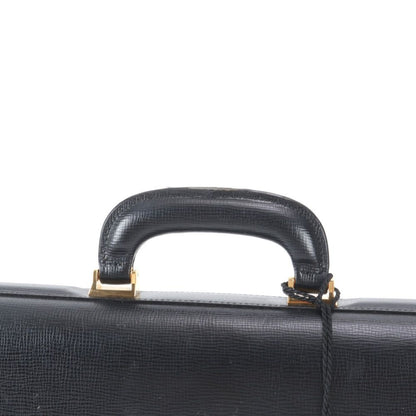 Loewe Anagram Leather Business Document Briefcase Black — view 2