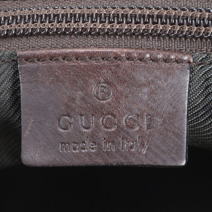 Gucci GG Canvas Leather Tote Bag Shoulder Hand Brown — view 8