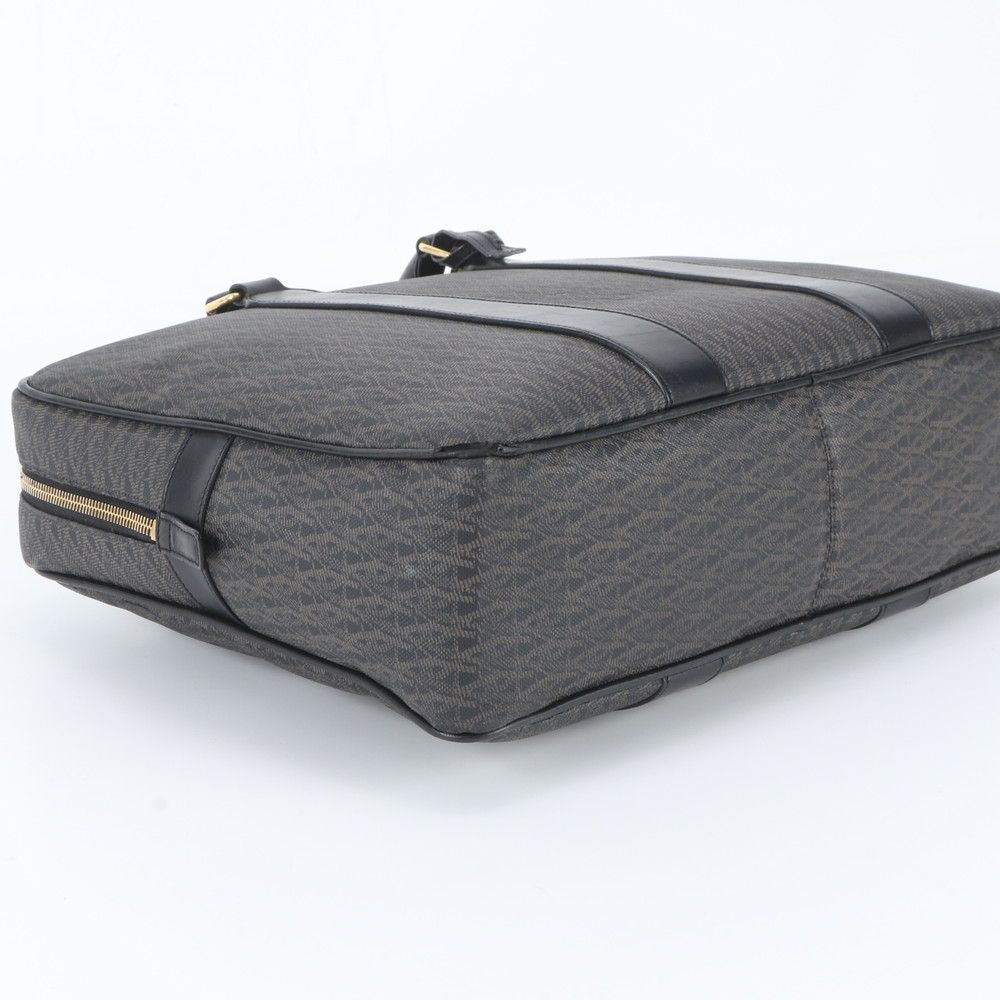 Saint Laurent Paris YSL Monogram All Over Pattern Leather Business Document — view 5