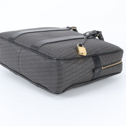 Saint Laurent Paris YSL Monogram All Over Pattern Leather Business Document — view 4