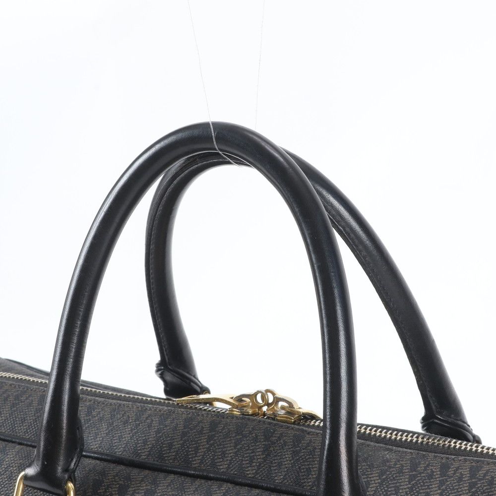 Saint Laurent Paris YSL Monogram All Over Pattern Leather Business Document — view 2