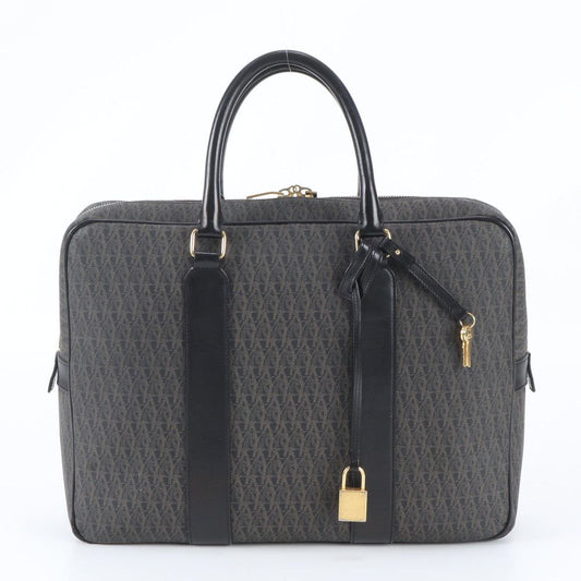 Saint Laurent Paris YSL Monogram All Over Pattern Leather Business Document