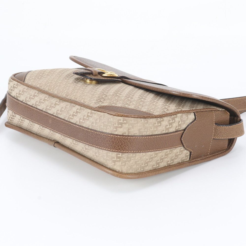 Gucci Vintage GG Pattern 001 113 Leather Shoulder Bag Crossbody Brown — view 4