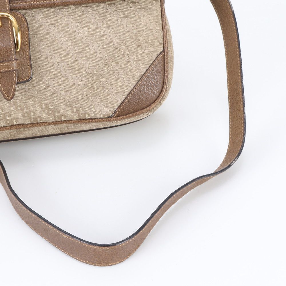 Gucci Vintage GG Pattern 001 113 Leather Shoulder Bag Crossbody Brown — view 2
