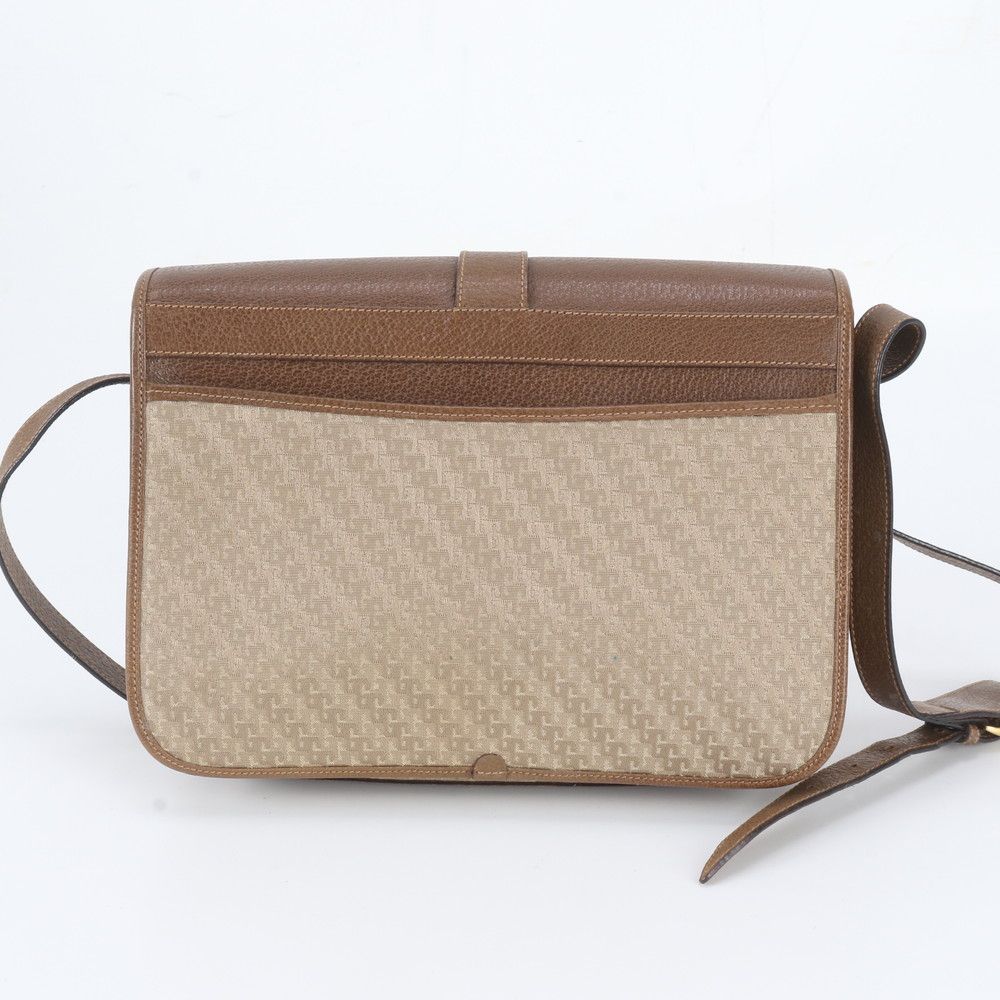 Gucci Vintage GG Pattern 001 113 Leather Shoulder Bag Crossbody Brown — view 3