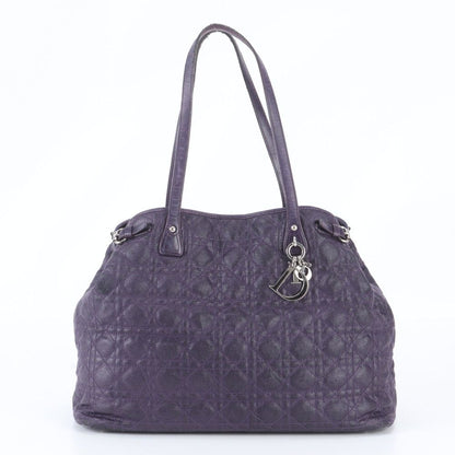 Dior Cannage Panarea Leather Tote Bag Shoulder Hand A4