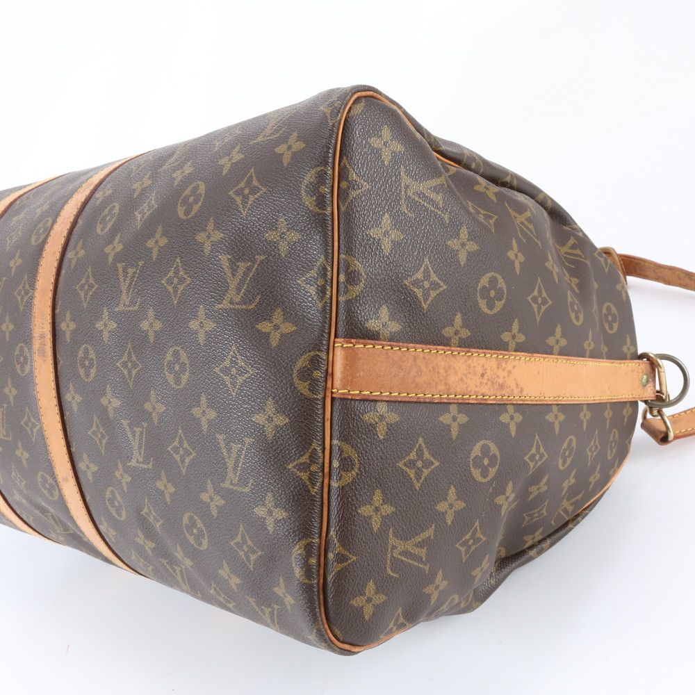Louis Vuitton Monogram Keepall Bandouliere 55 Leather 2-Way Boston Bag Crossbody — view 4
