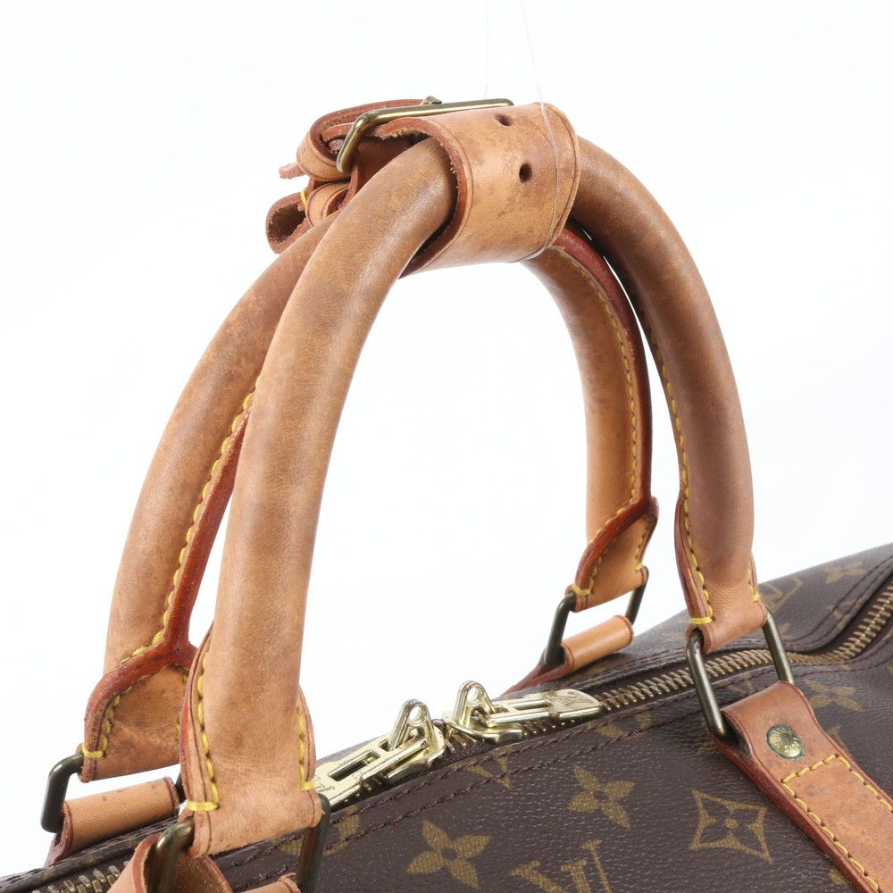 Louis Vuitton Monogram Keepall Bandouliere 55 Leather 2-Way Boston Bag Crossbody — view 2