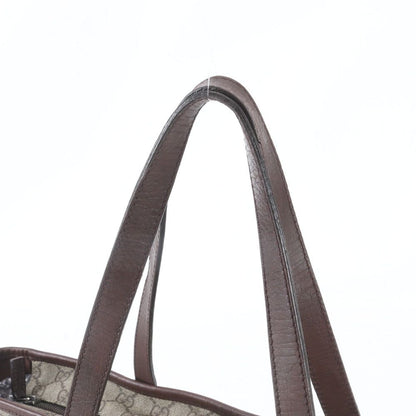 Gucci GG Supreme Leather Tote Bag Shoulder Hand Brown — view 2