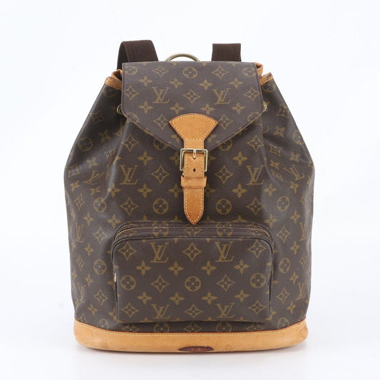 Louis Vuitton Monogram Montsouris GM Leather Backpack Shoulder Bag