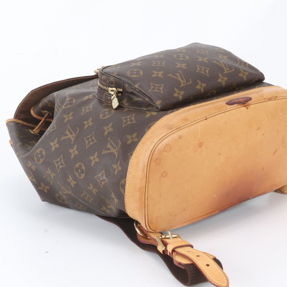 Louis Vuitton Monogram Montsouris GM Leather Backpack Shoulder Bag — view 5