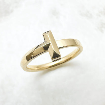 Tiffany & Co T One Yellow Gold Ring — view 2