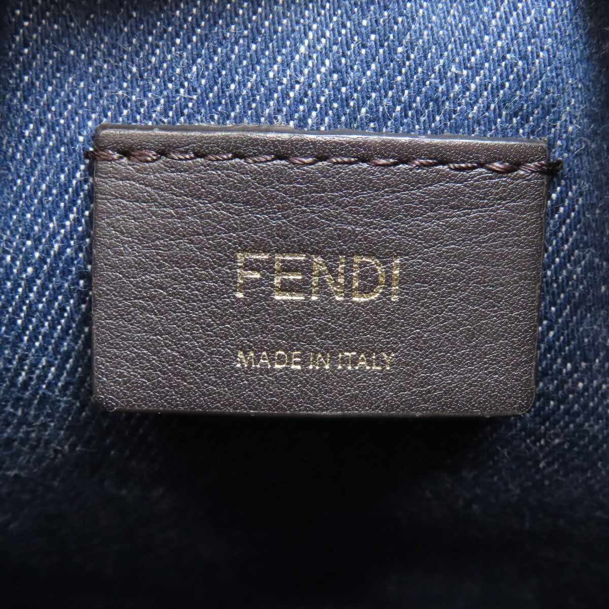 Fendi Mon Tresor Mini Drawstring Shoulder Bag Denim — view 6