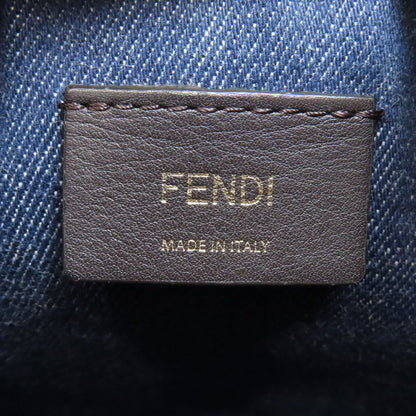 Fendi Mon Tresor Mini Drawstring Shoulder Bag Denim — view 6