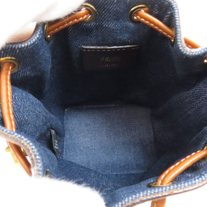 Fendi Mon Tresor Mini Drawstring Shoulder Bag Denim — view 5