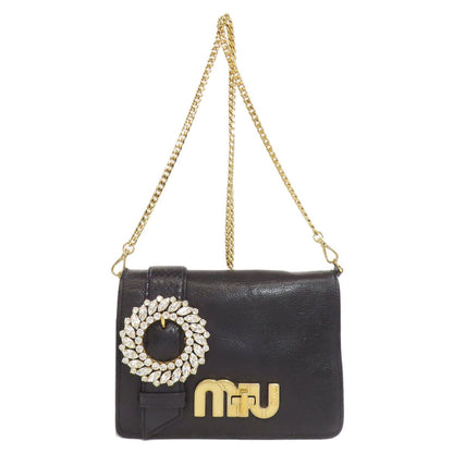 Miu Miu Chain Shoulder Bag Calfskin
