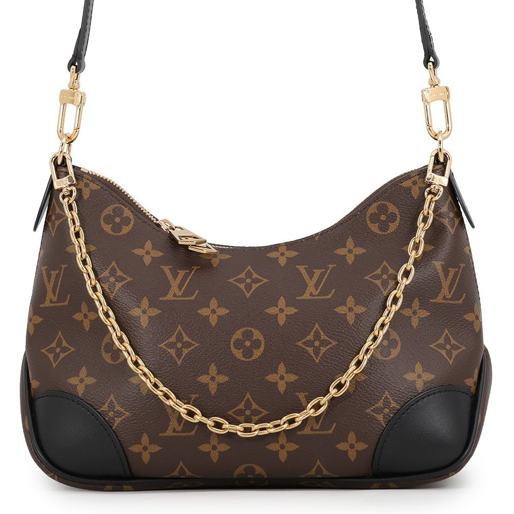 Louis Vuitton Shoulder Bag Monogram Boulogne PM Black