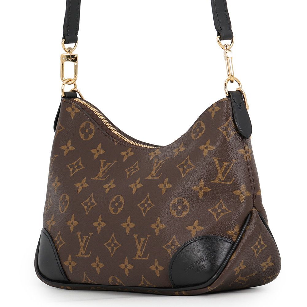 Louis Vuitton Shoulder Bag Monogram Boulogne PM Black — view 2