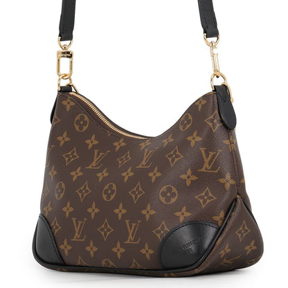 Louis Vuitton Shoulder Bag Monogram Boulogne PM Black — view 2