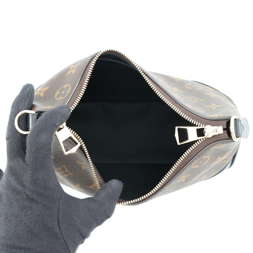 Louis Vuitton Shoulder Bag Monogram Boulogne PM Black — view 7