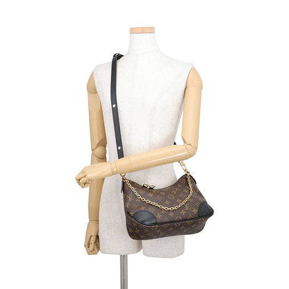 Louis Vuitton Shoulder Bag Monogram Boulogne PM Black — view 6