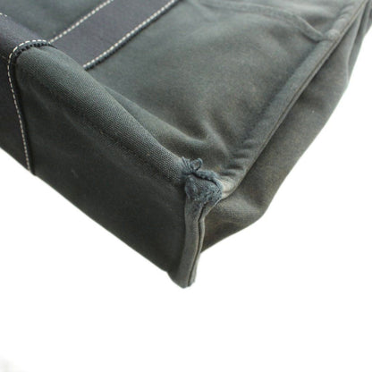 Hermes Deauville MM Canvas Tote Bag Hand Cotton Stitching Black SS — view 8