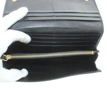 Prada Wallet Bifold Coin Purse Nappa Leather Gathered Black — view 6
