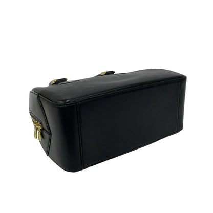 Louis Vuitton Blanc Log Epi Leather Mini Boston Bag Noir Black — view 7