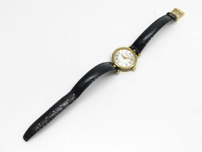 Gucci Watch Silver Gold Black Stainless Steel Leather — view 4