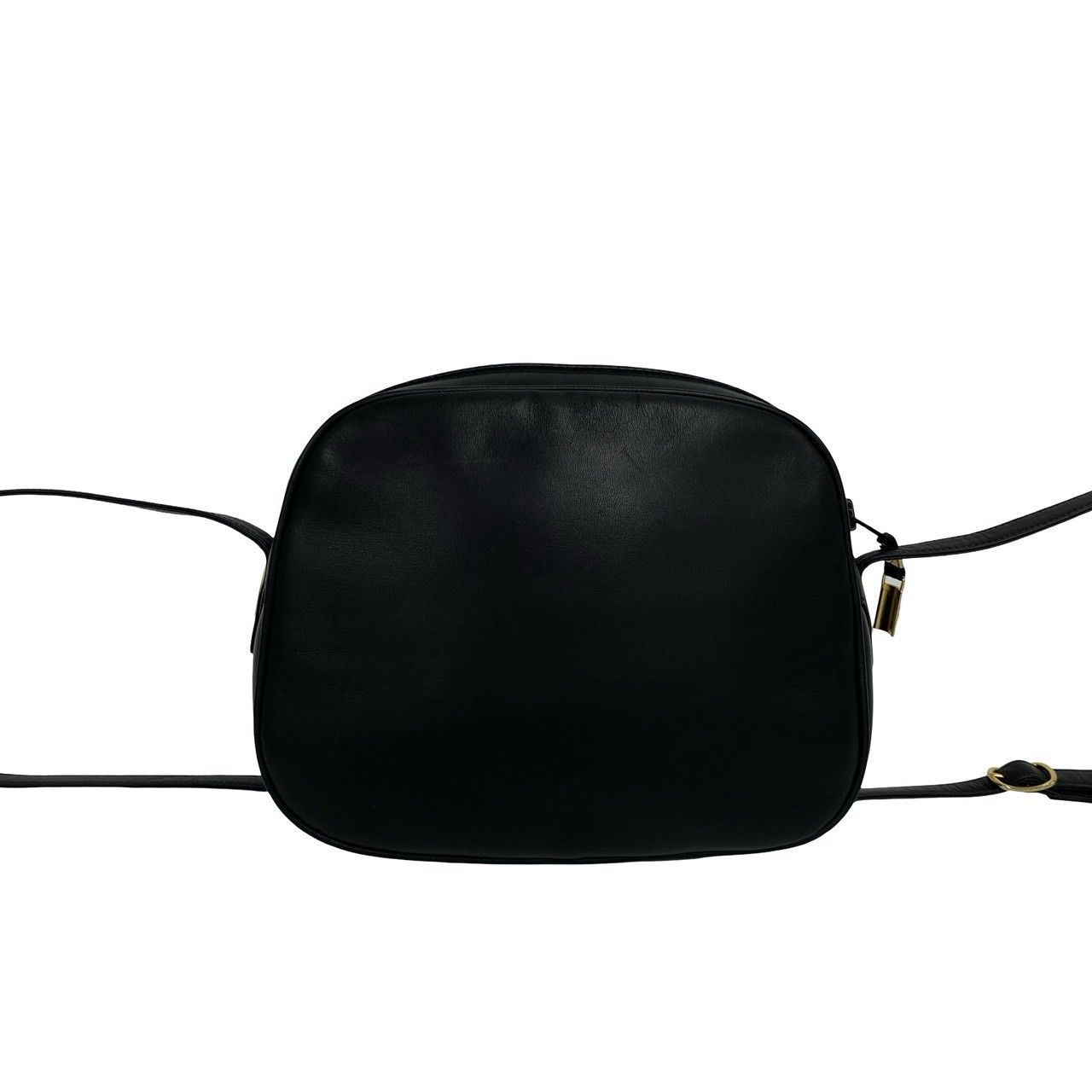 Gucci Vintage GG Logo Leather Mini Shoulder Bag Pochette Black — view 3