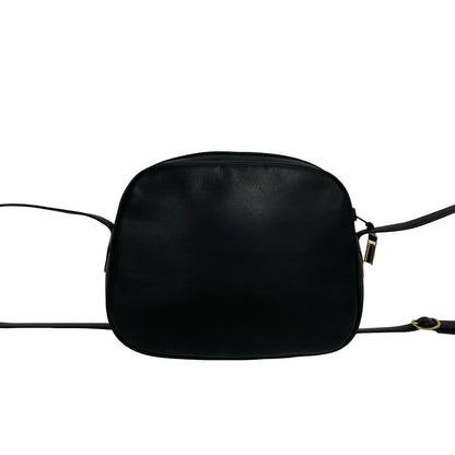 Gucci Vintage GG Logo Leather Mini Shoulder Bag Pochette Black — view 3