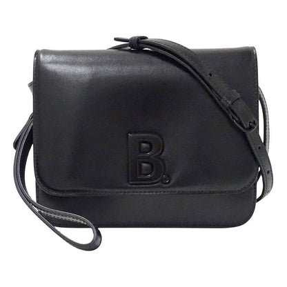 Balenciaga Shoulder Bag Clutch 2-Way Leather Black Small