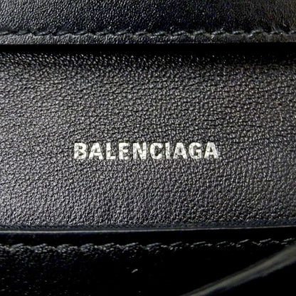 Balenciaga Shoulder Bag Clutch 2-Way Leather Black Small — view 6