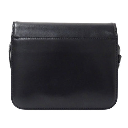 Balenciaga Shoulder Bag Clutch 2-Way Leather Black Small — view 2