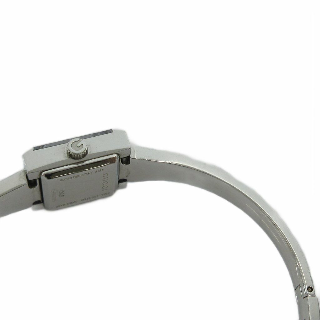 Gucci Frame Watch Square Quartz 128.5 Dial GG Pattern Silver Color MG — view 7