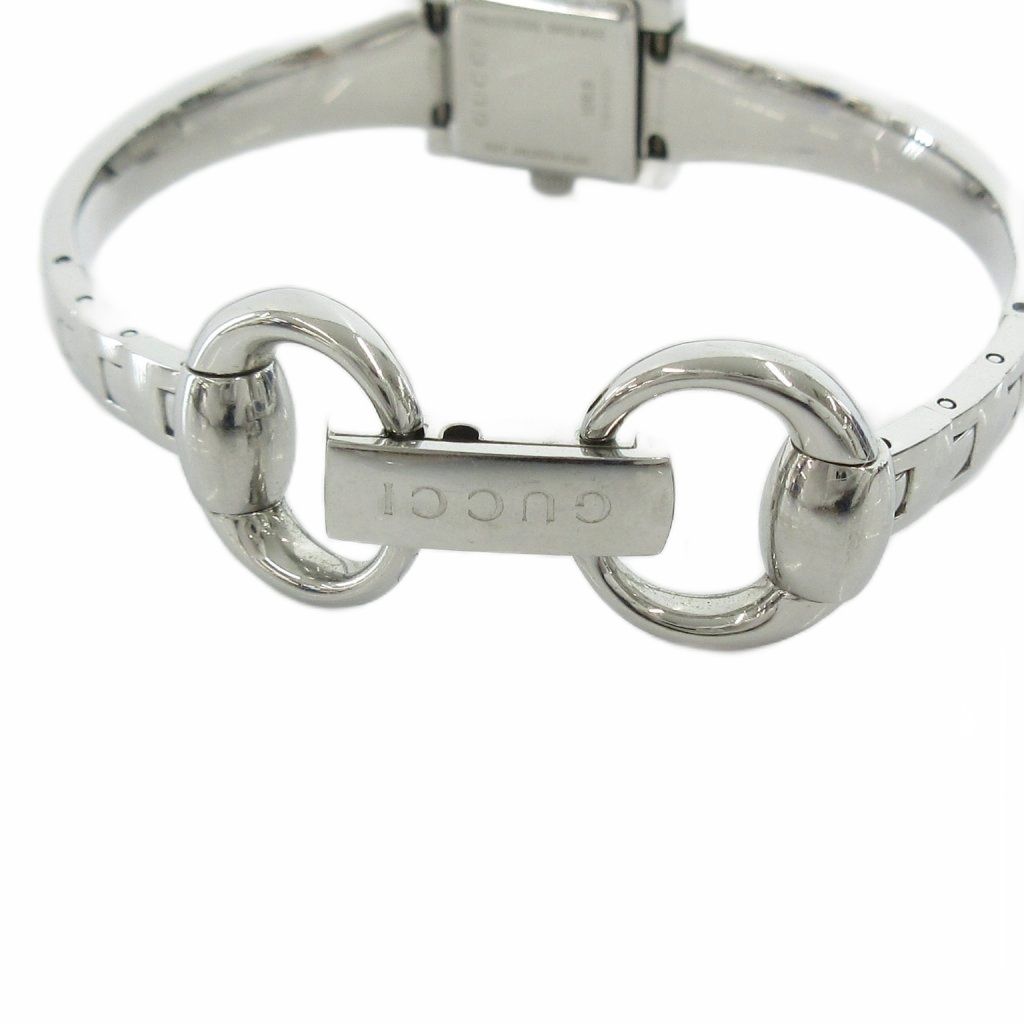 Gucci Frame Watch Square Quartz 128.5 Dial GG Pattern Silver Color MG — view 4